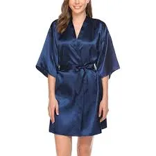 Plain Satin Dressing Gowns