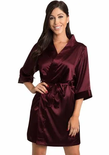 Plain Satin Dressing Gowns