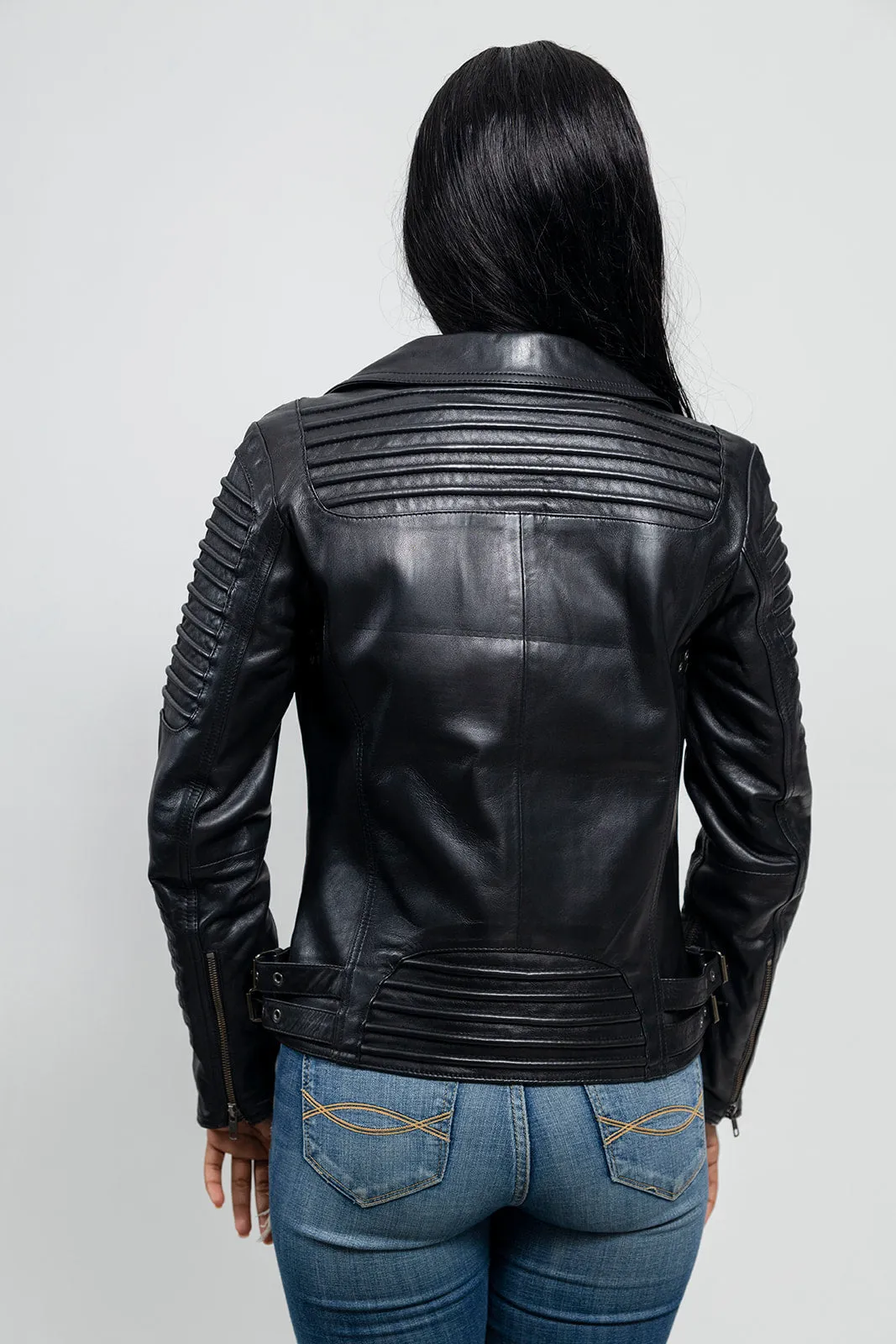 Queens Fashion Lambskin Leather Jacket