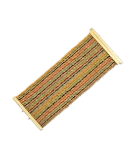 Rainbow Striped 6cm Woven Bracelet