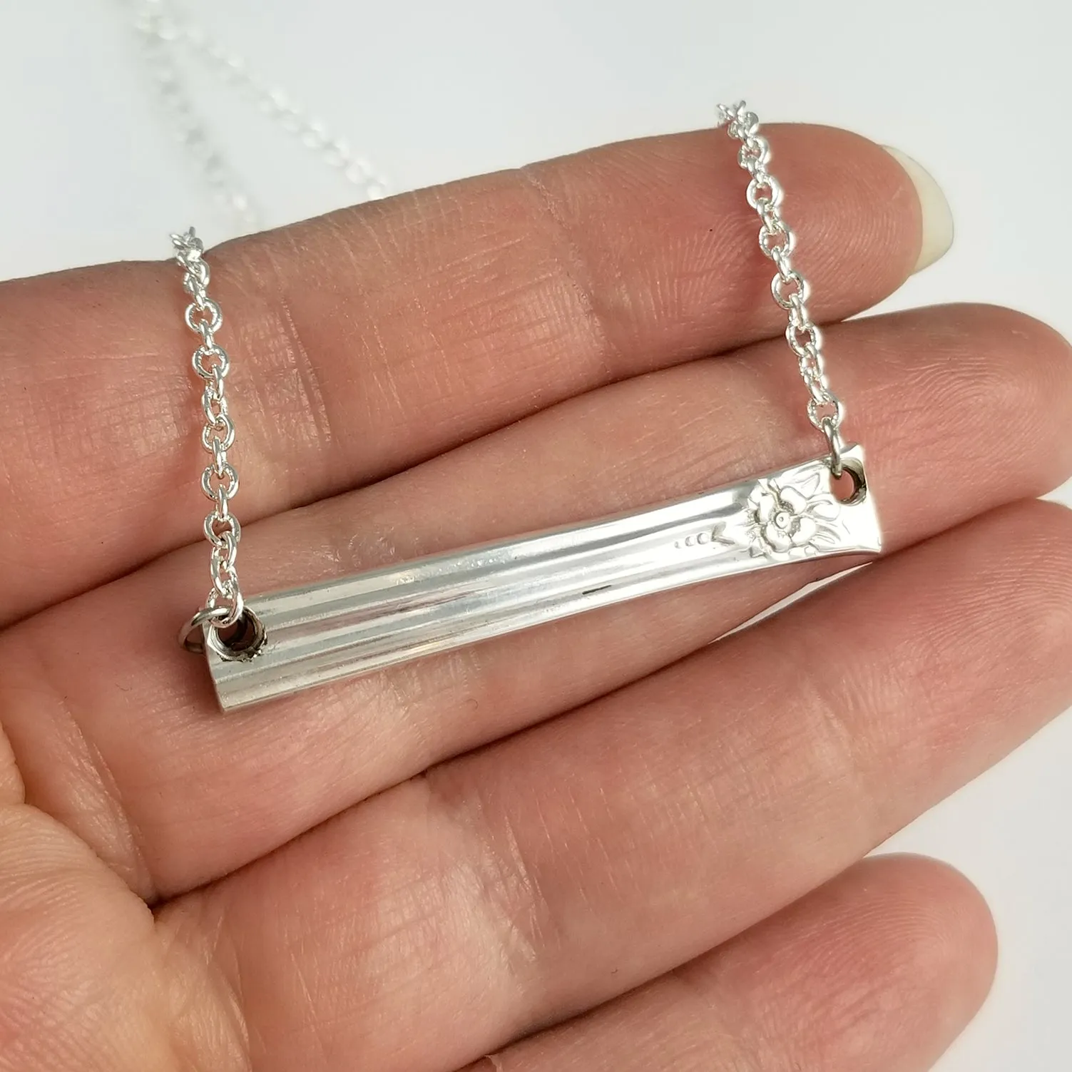 Rogers Jubilee Spoon Bar Necklace