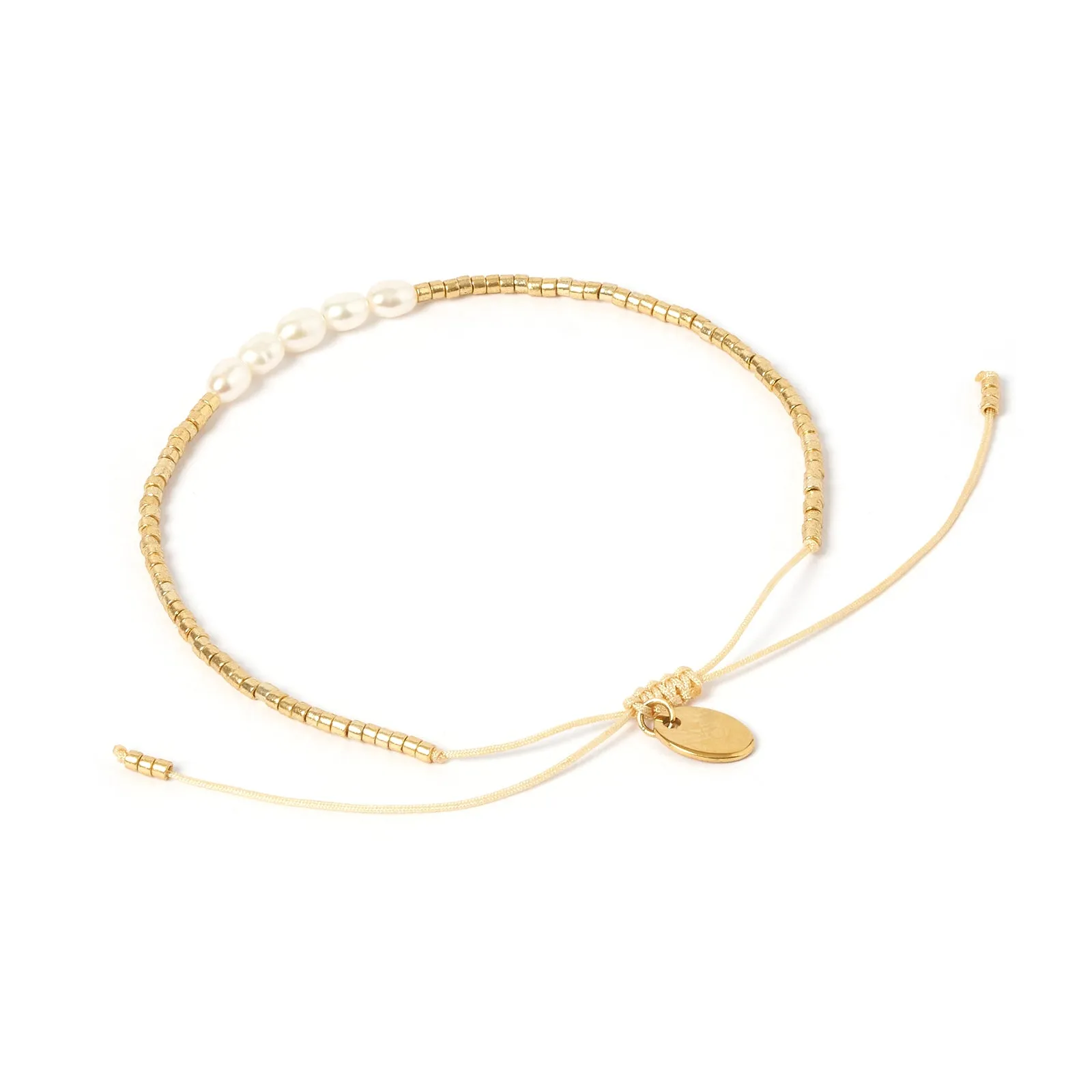 Seline Gold and Pearl Bracelet