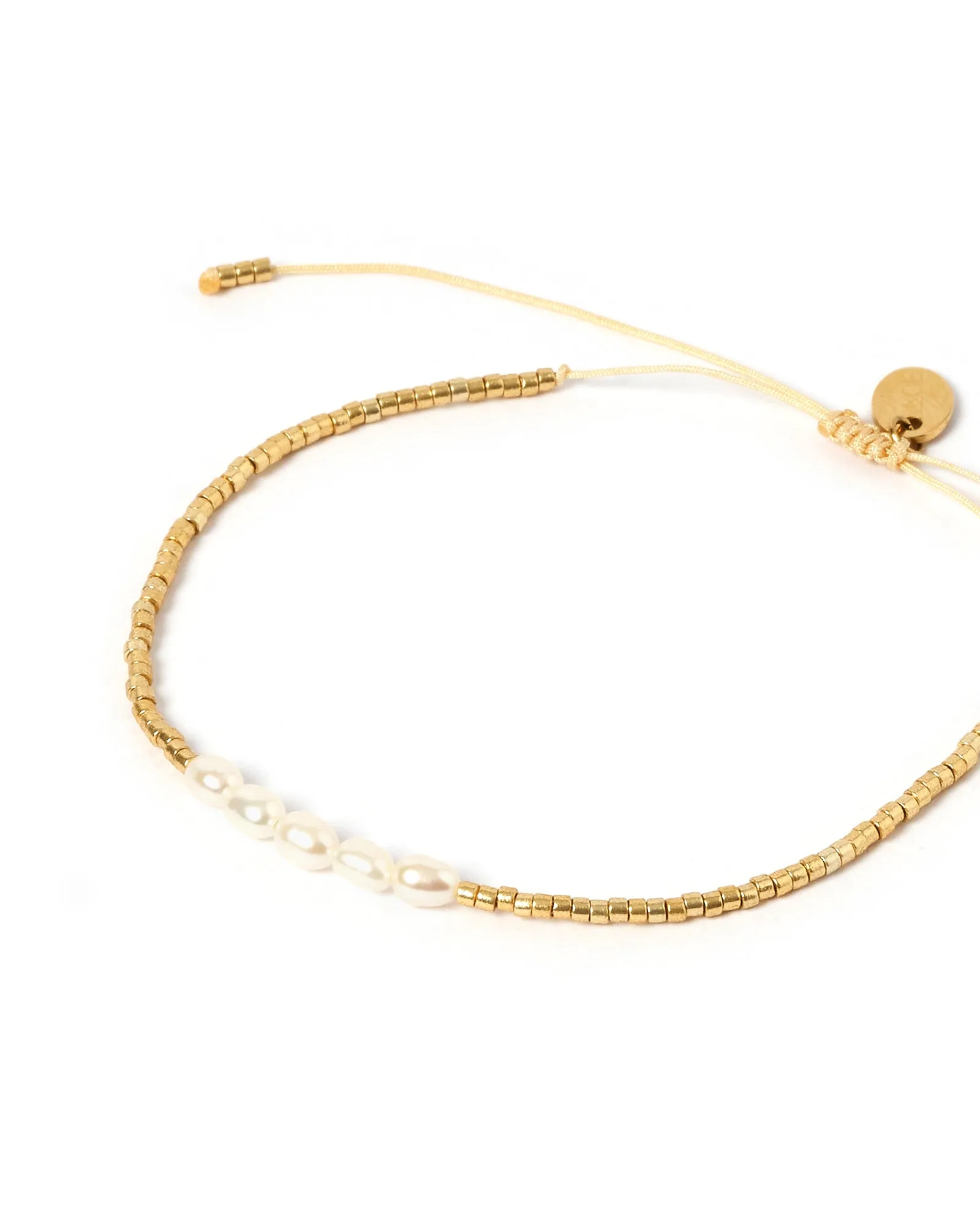 Seline Gold and Pearl Bracelet