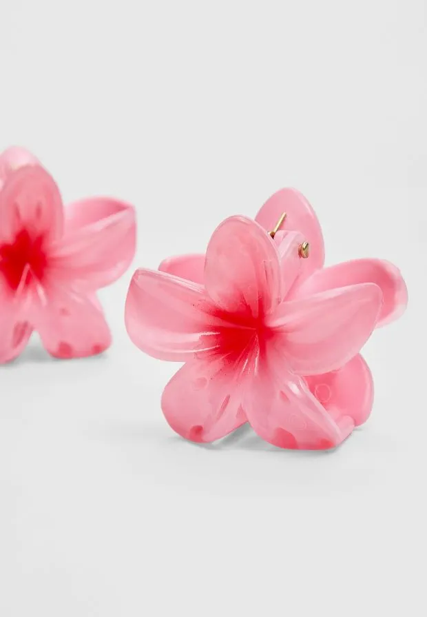 Set of 3 flower hair clips