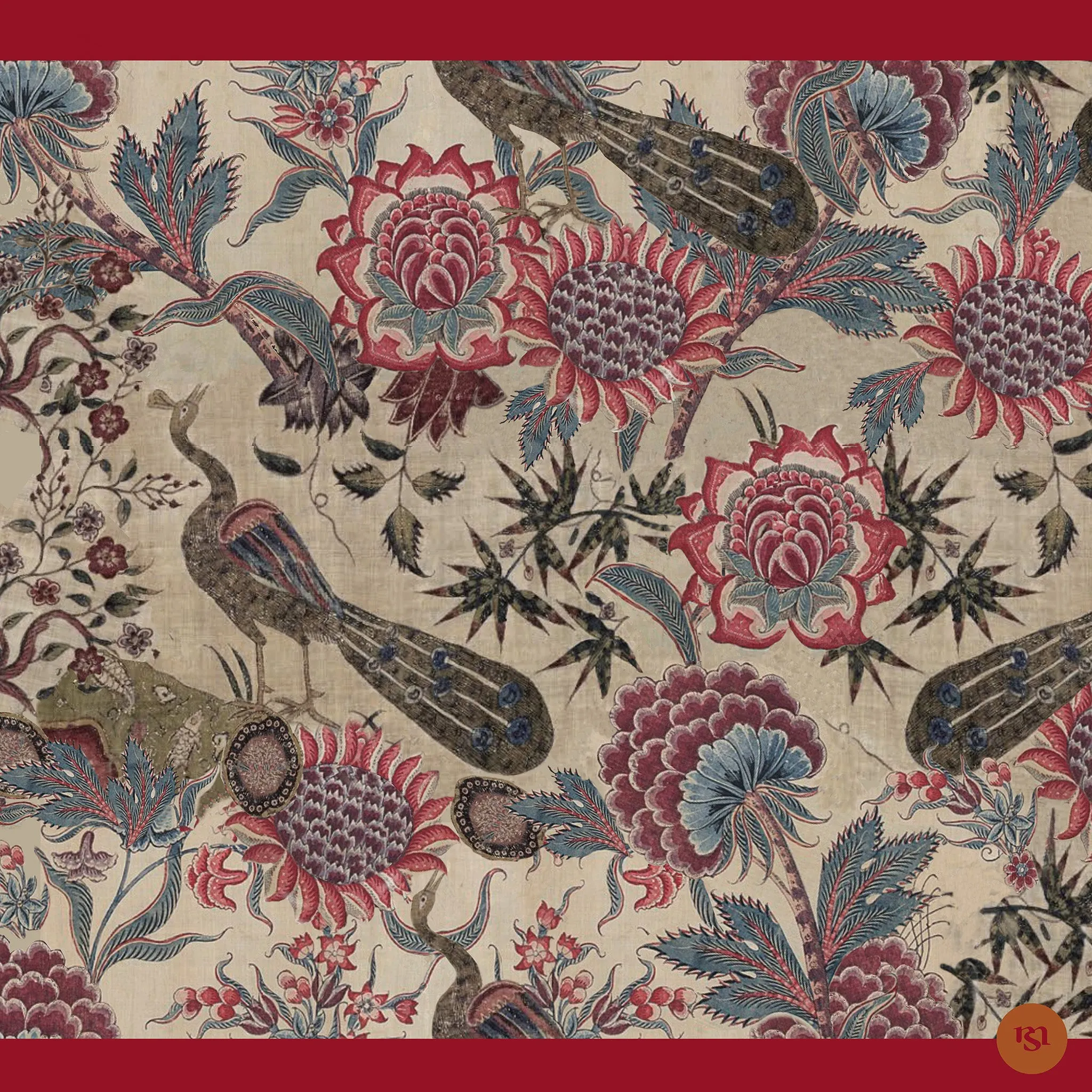 silk scarf - marigold chintz