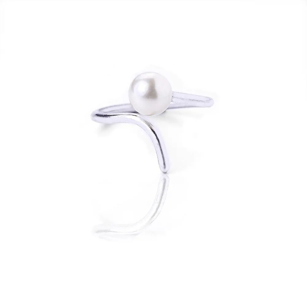 Small pearl ring - Silver