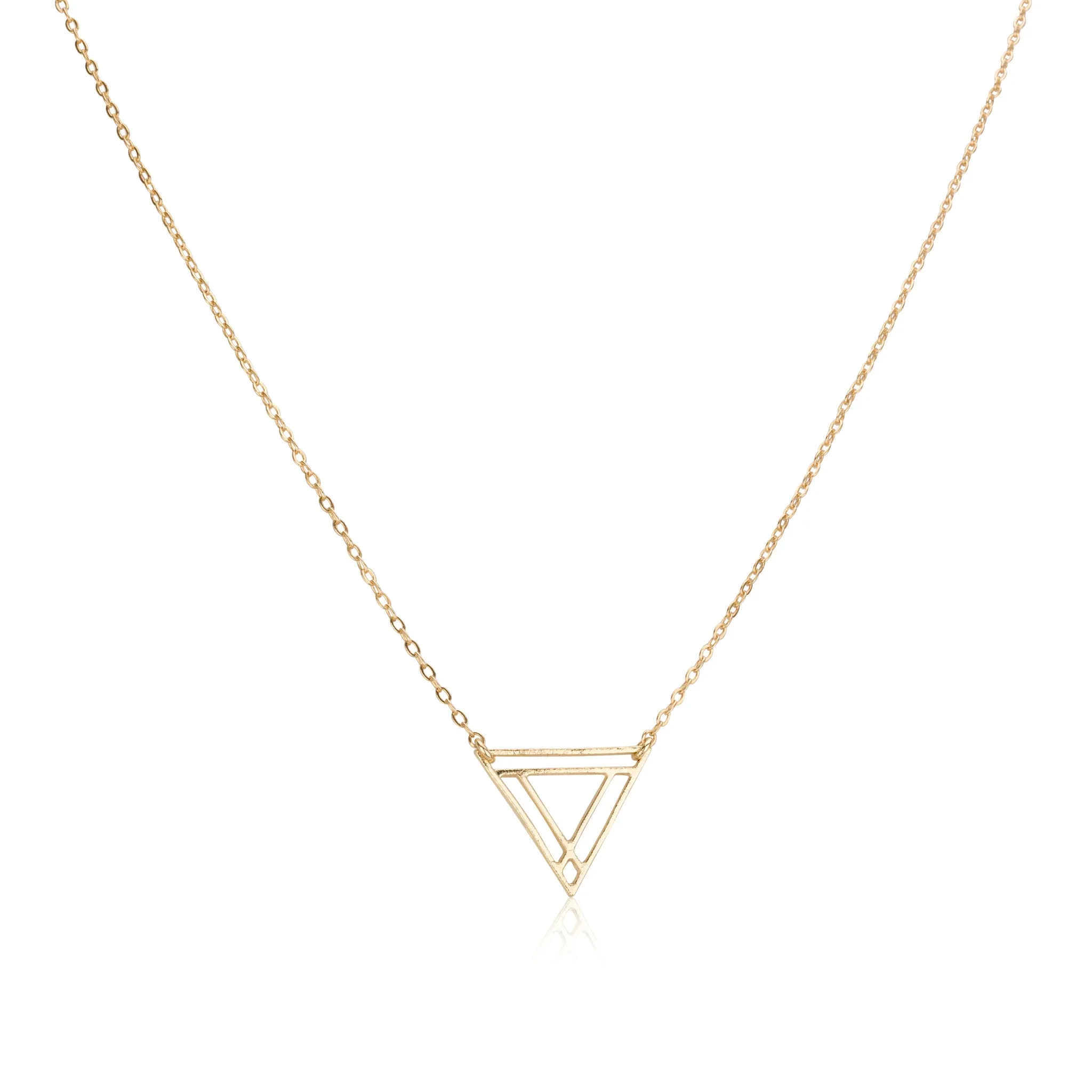 Small Power Triangle & Helen Chain Necklace