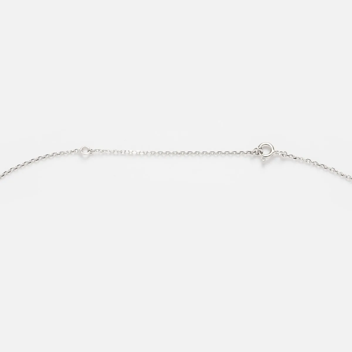 Solid Gold Chain for Charms in White Gold