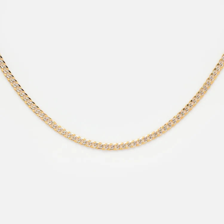 Solid Gold Chain for Charms in White Gold