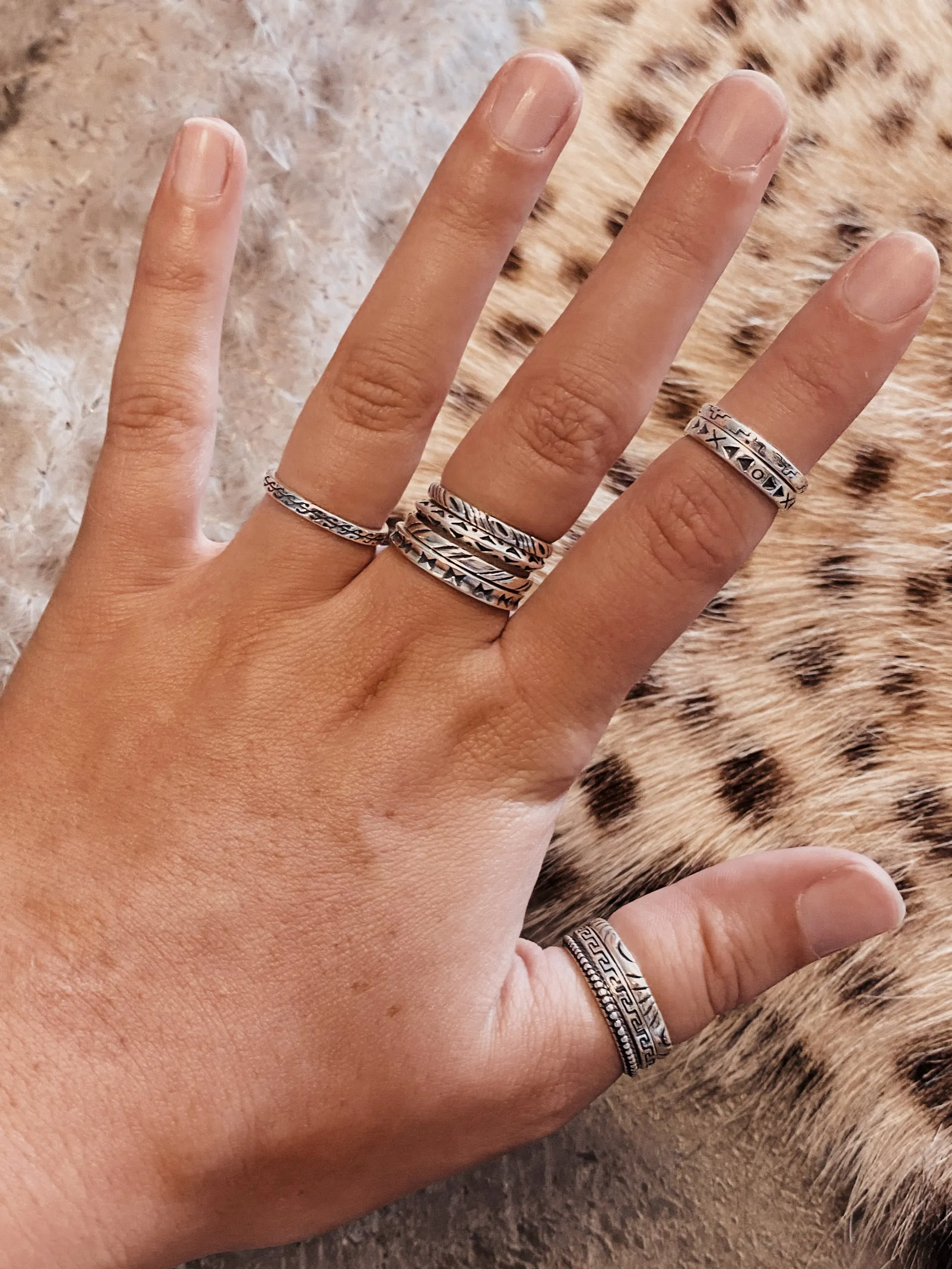 Stamped Stacker Rings