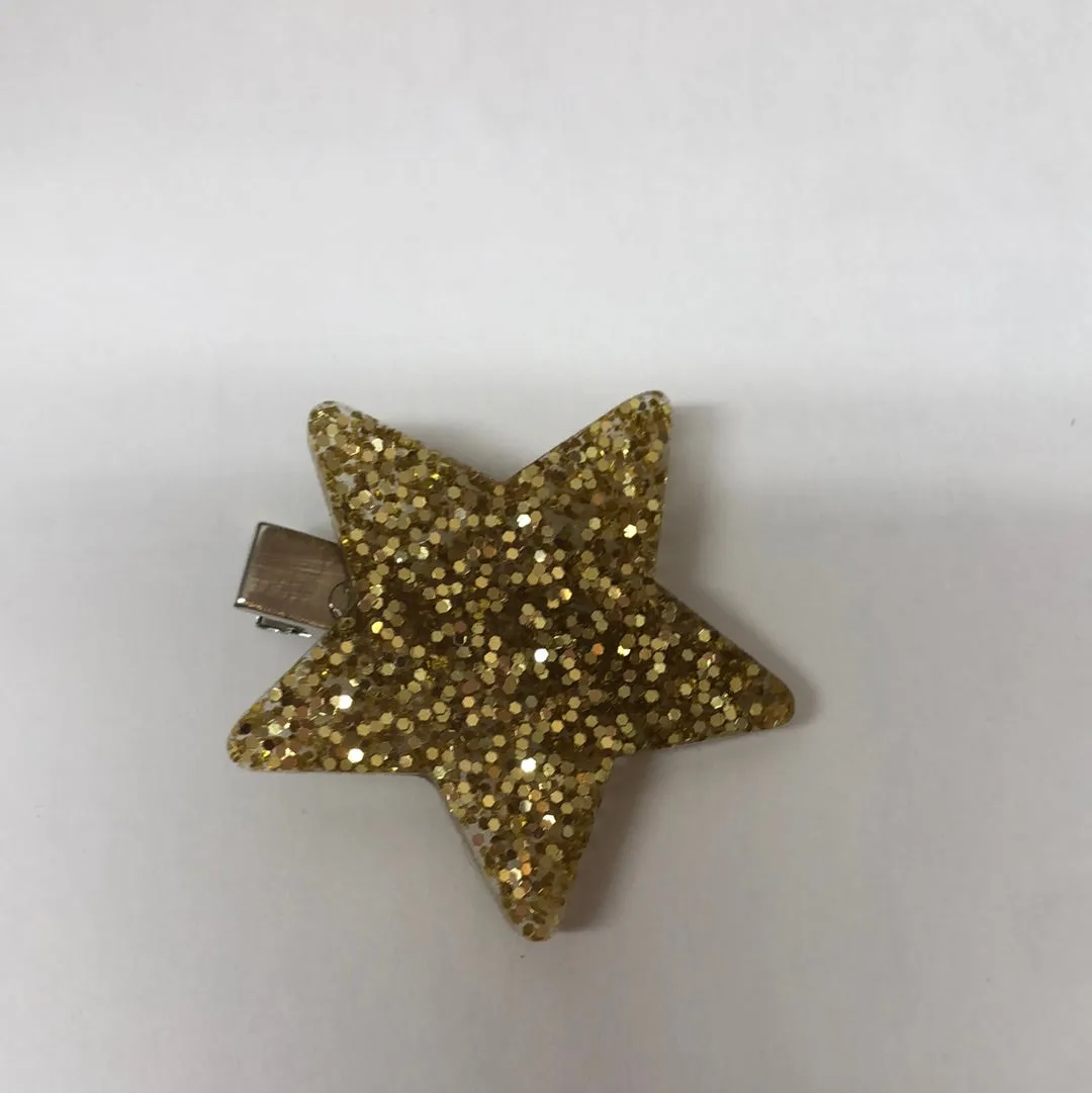 Star resin hair clips