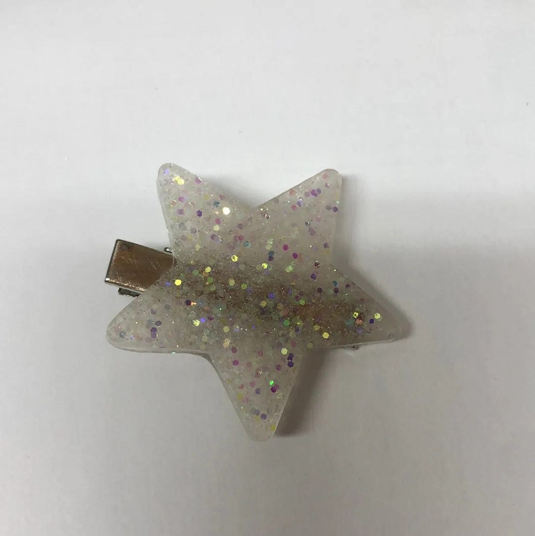 Star resin hair clips