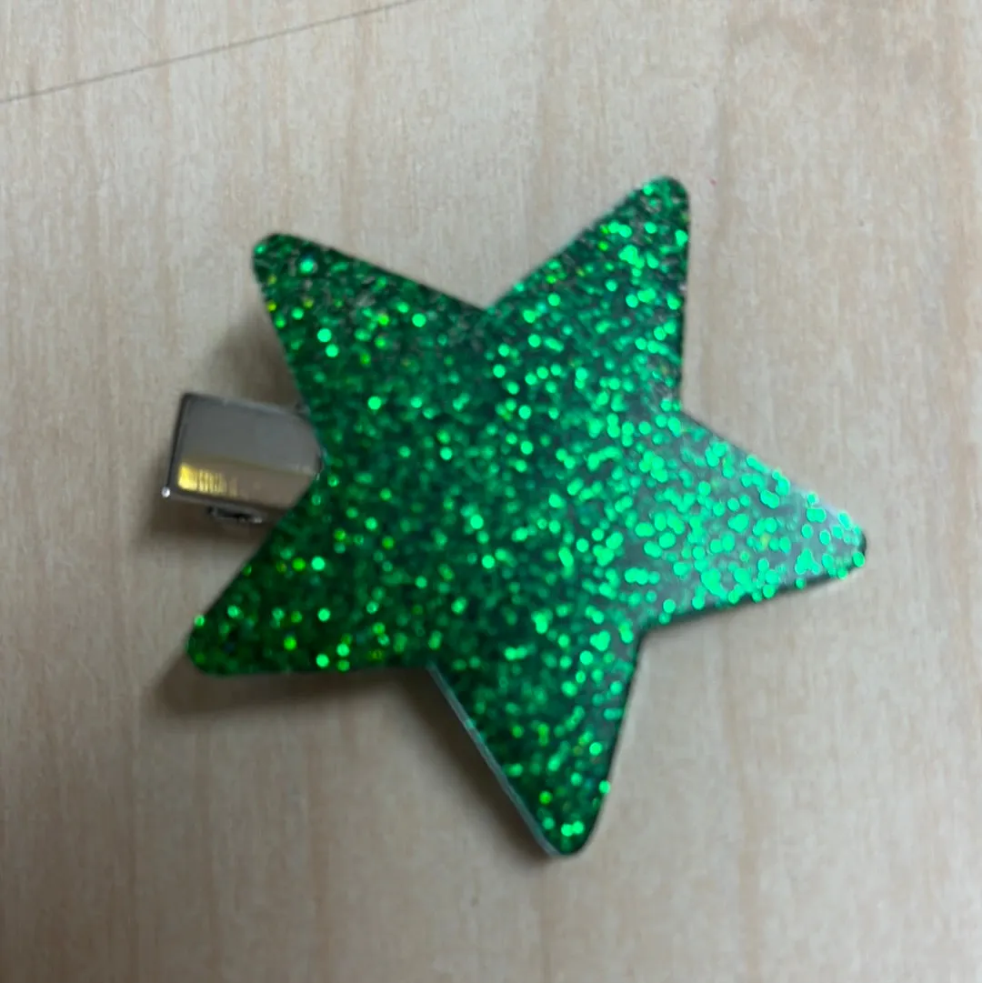 Star resin hair clips