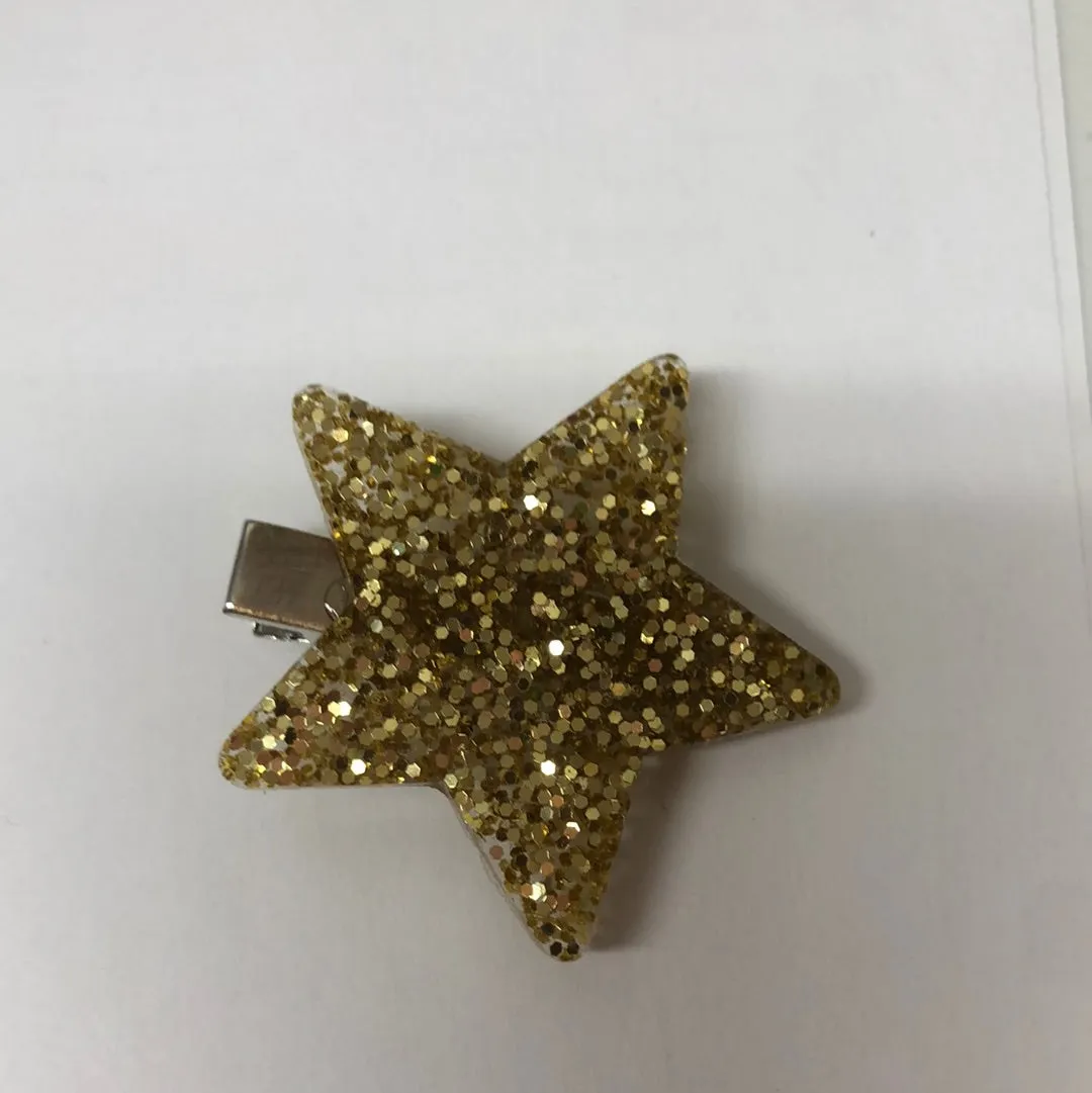 Star resin hair clips