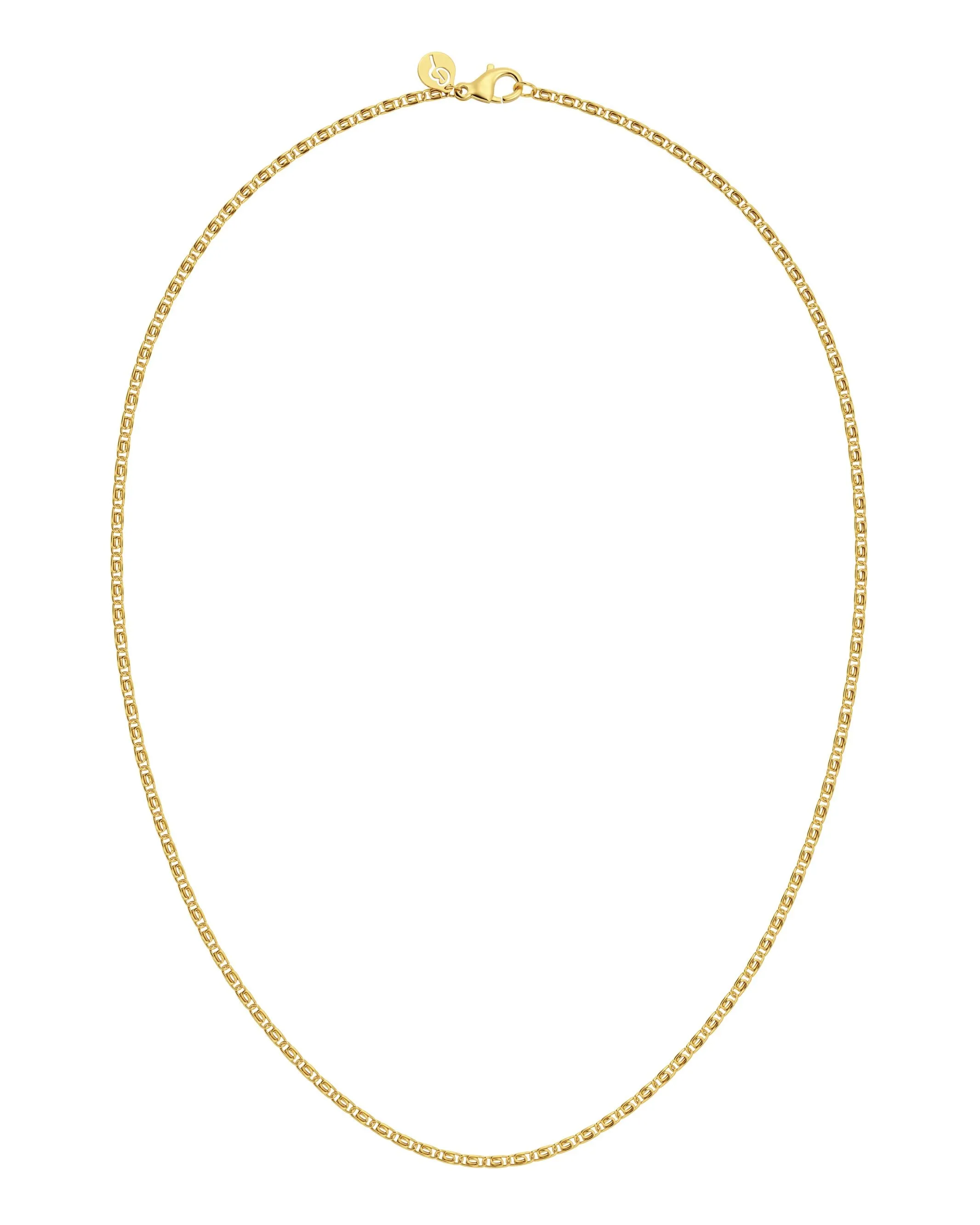 Swirl Chain 45 cm Gold