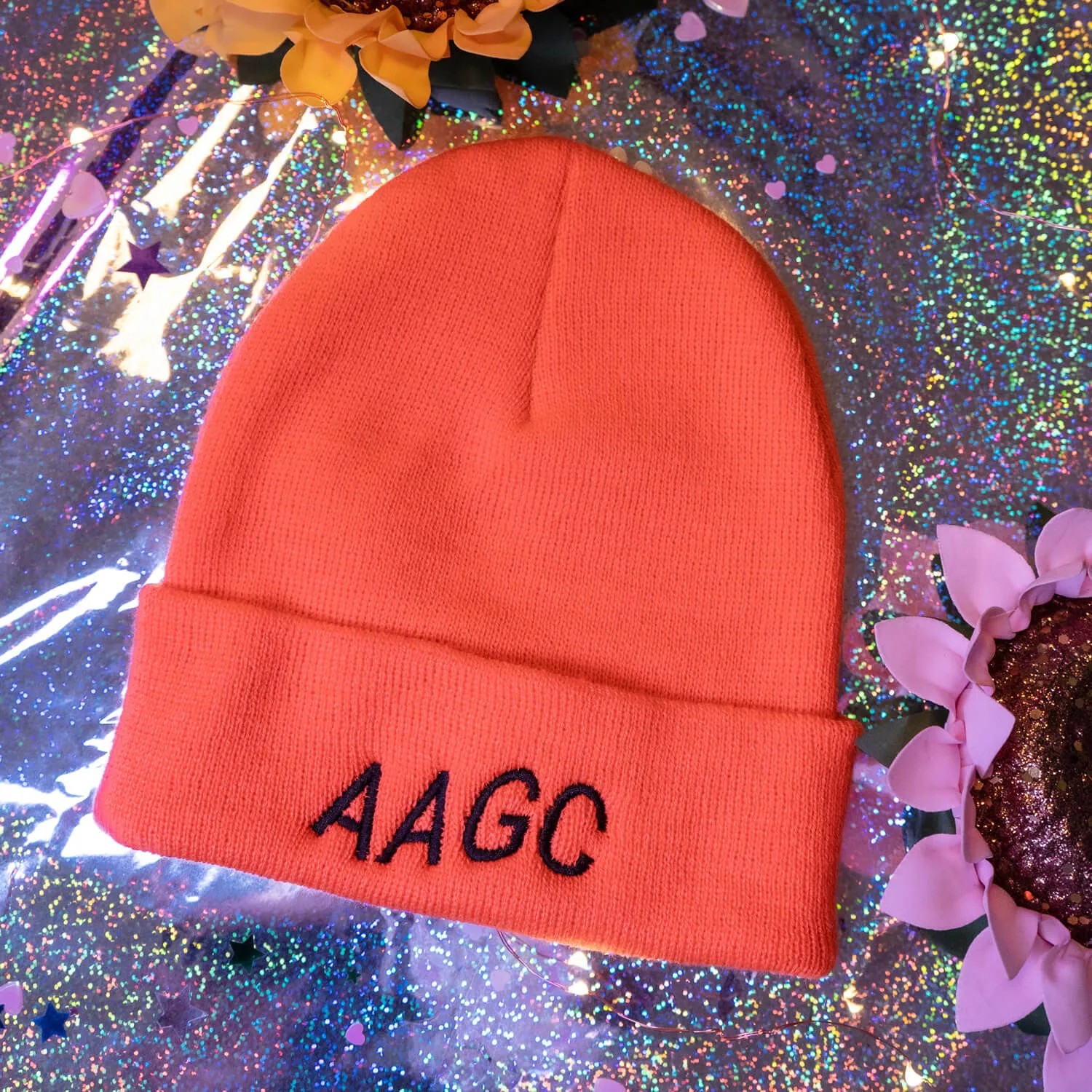 The Bubble Neon Beanie - Orange