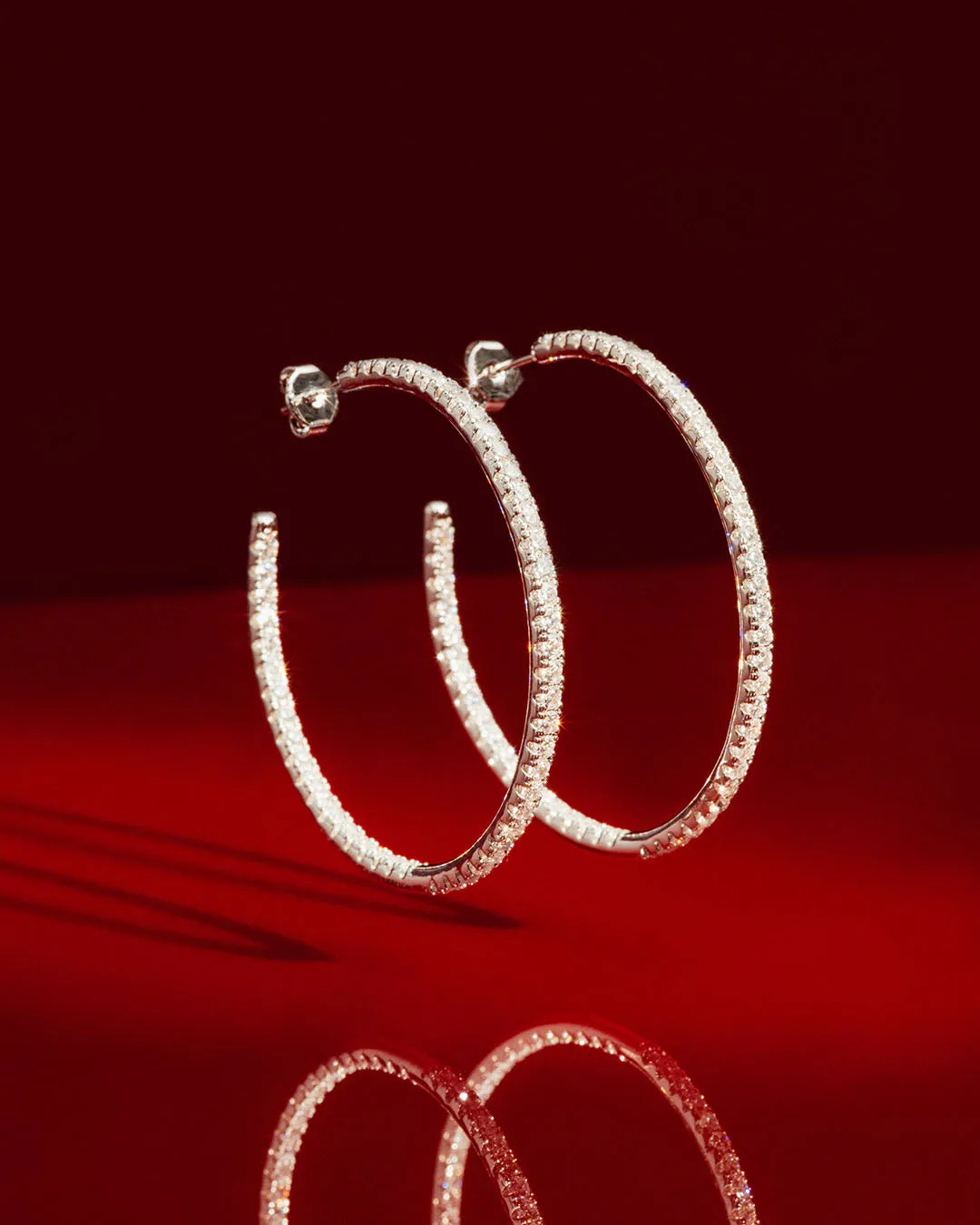 The JLo hoops - silver plated