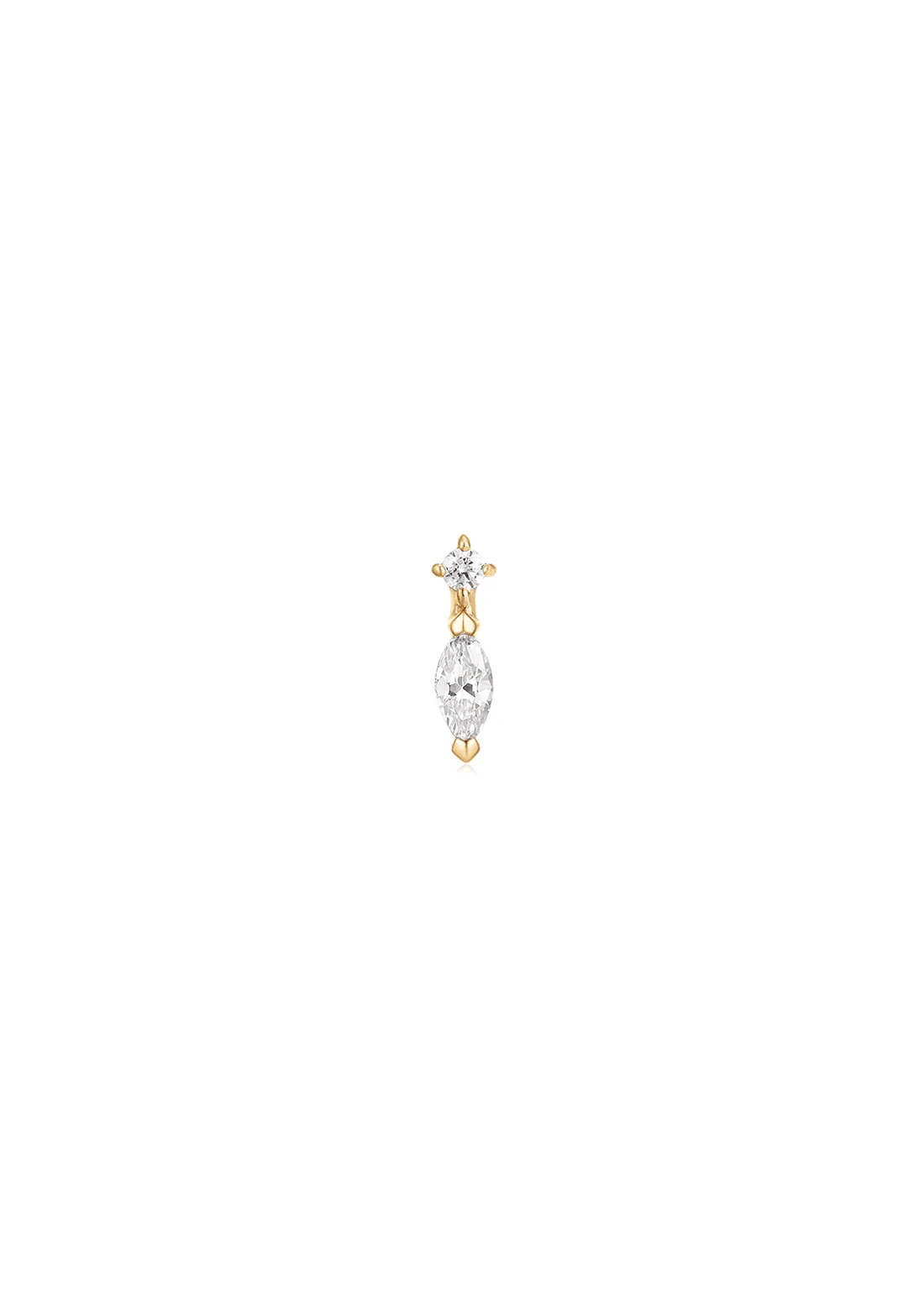 The Solstice Cultured Diamond 9ct Solid Gold Stud Earrings