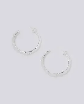 Thor Silver Hoop Earrings