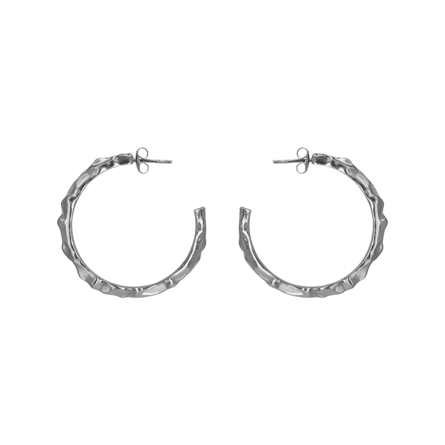 Thor Silver Hoop Earrings