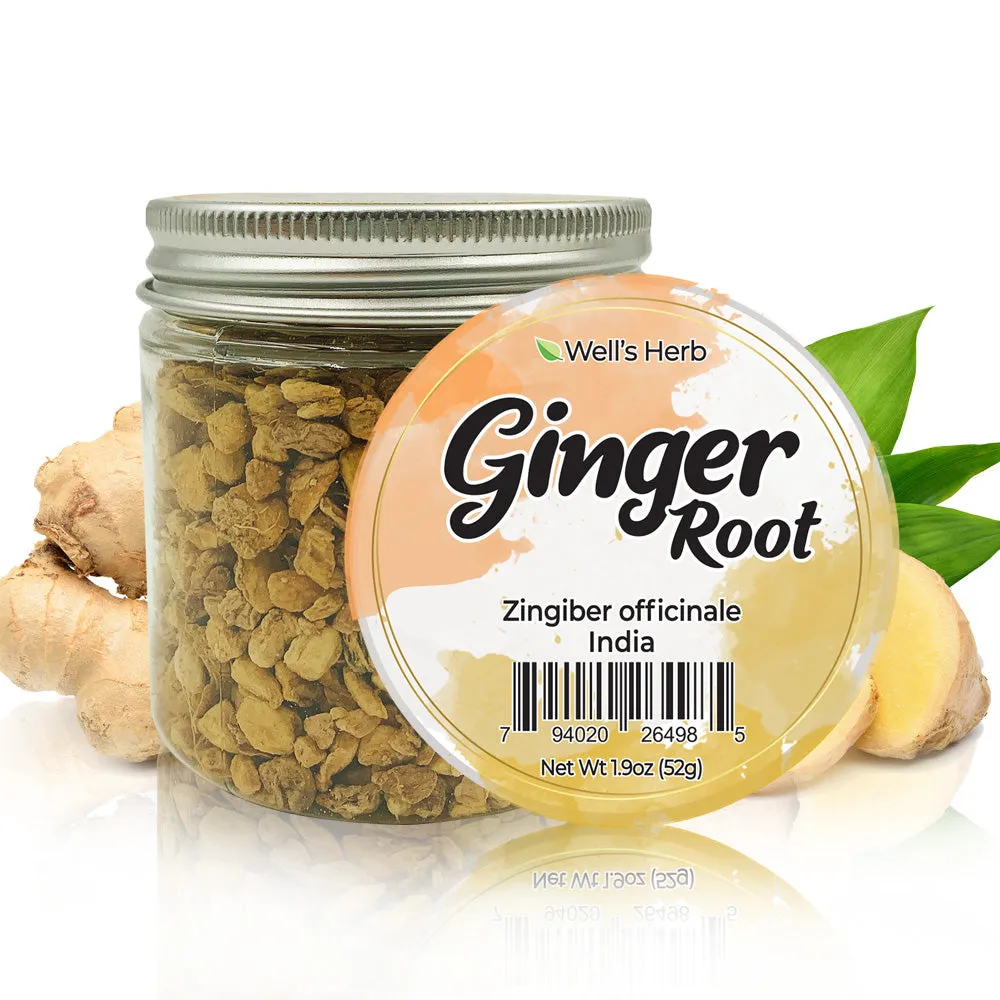 Well's Herb Dried Ginger Root | 1.9 oz.