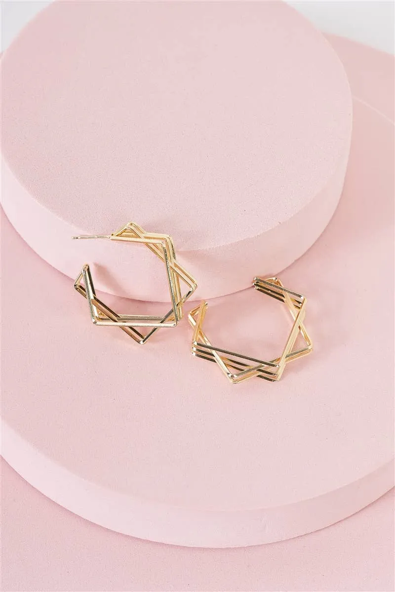 Wholesale Roxxy Hoop Earrings - Gold